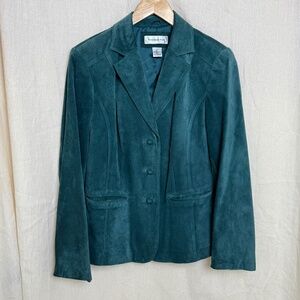 Preston & York Teal Suede Jacket Small